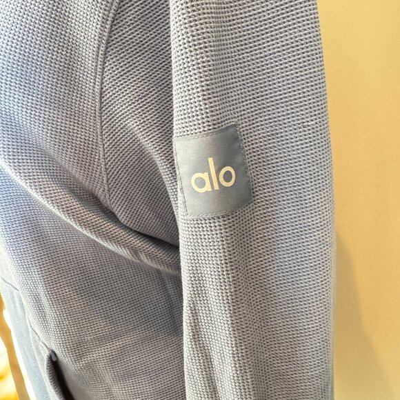 Alo Yoga Micro Waffle Fast Break Hoodie Sweatshirt - Picture 3 of 7